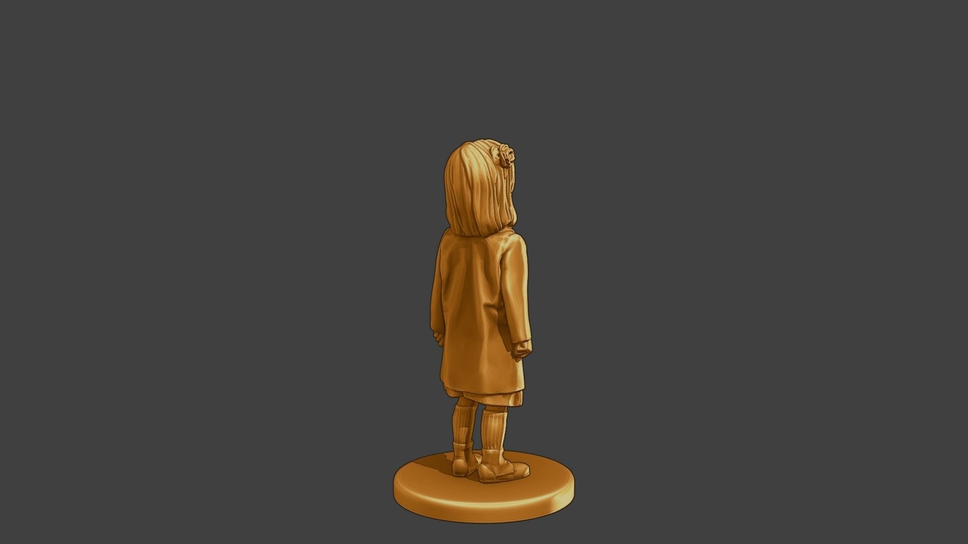 ww2 Casual Little Girl CLG1 001 3D print model_7