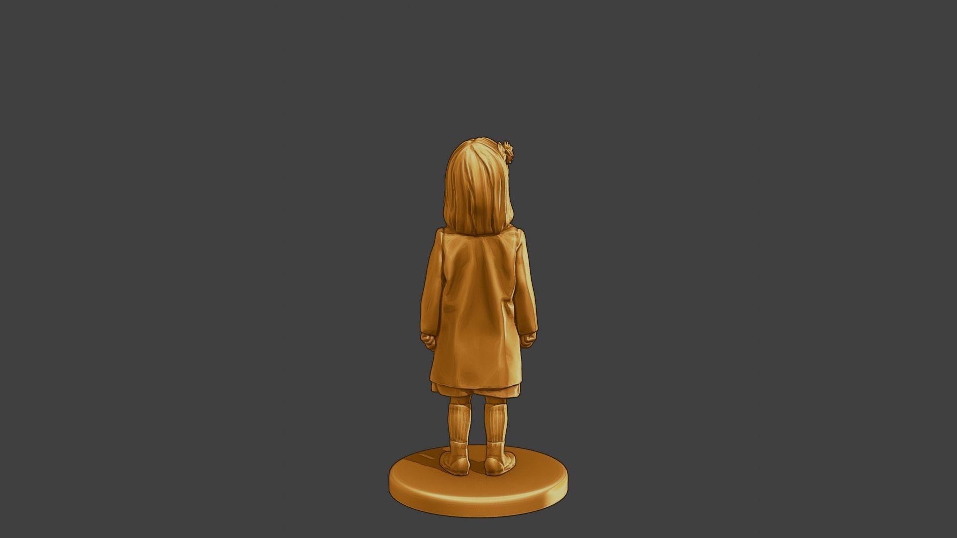 ww2 Casual Little Girl CLG1 001 3D print model_6
