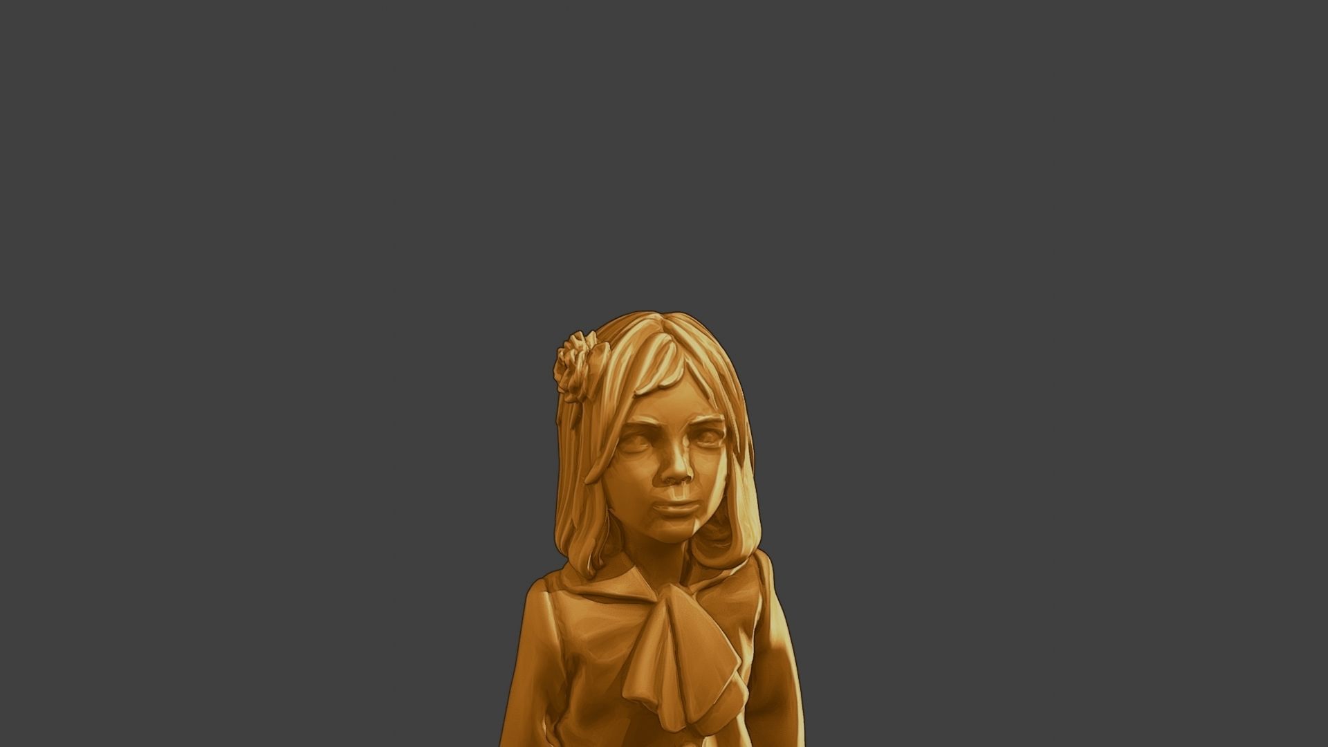 ww2 Casual Little Girl CLG1 001 3D print model_19