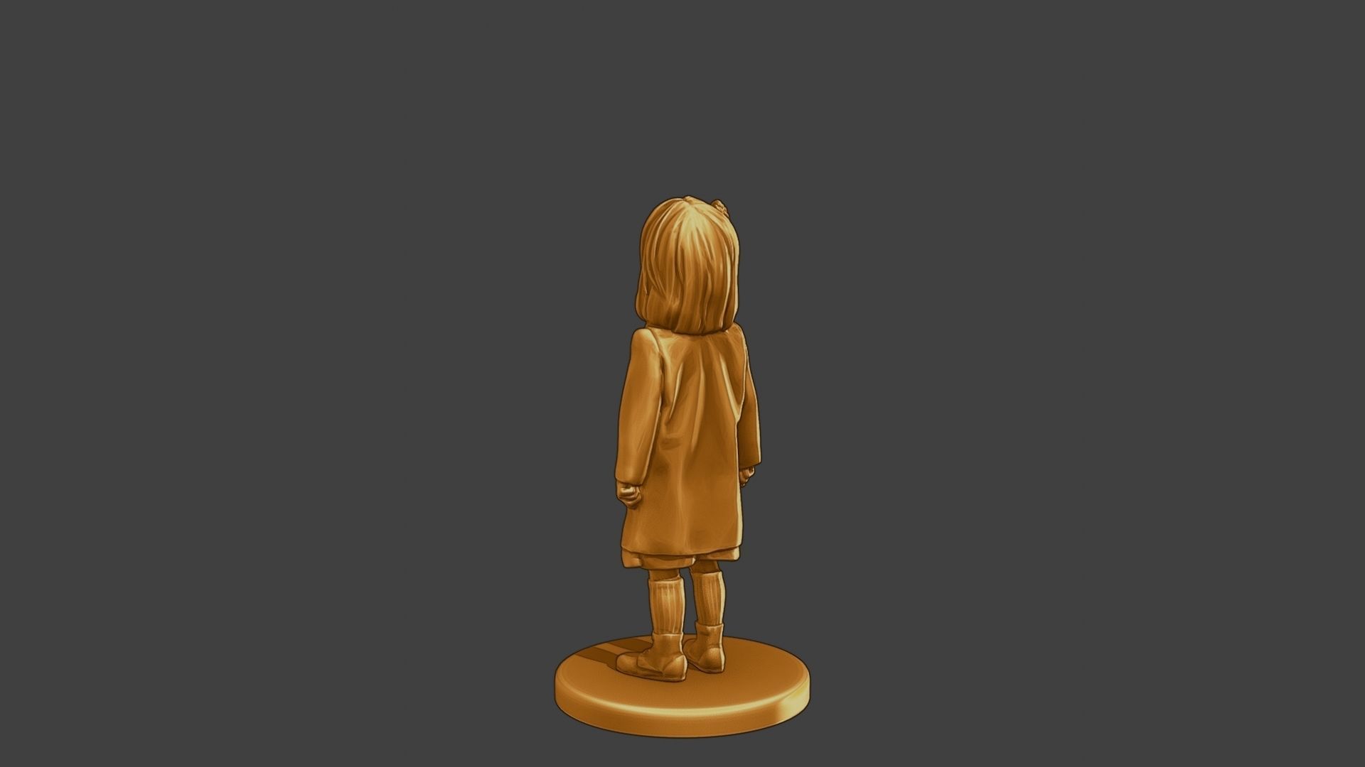 ww2 Casual Little Girl CLG1 001 3D print model_5