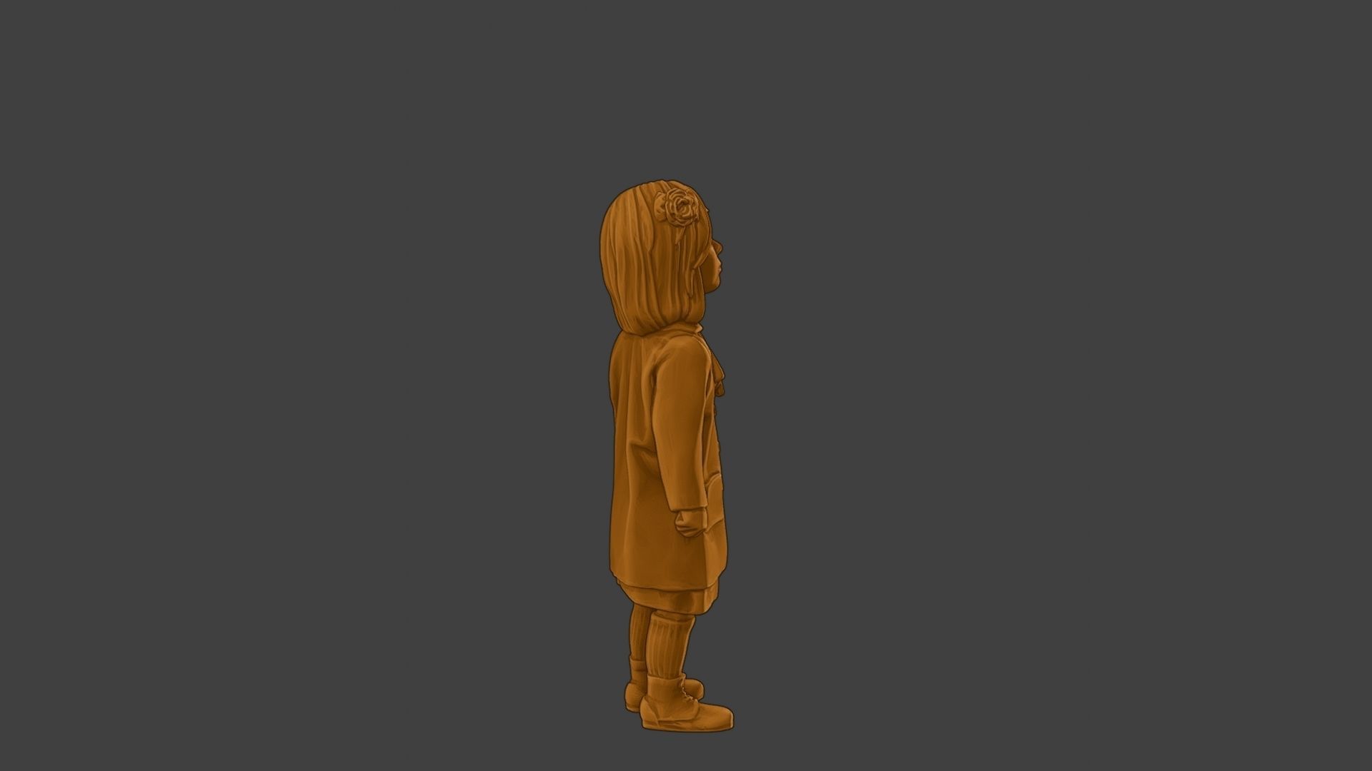 ww2 Casual Little Girl CLG1 001 3D print model_31