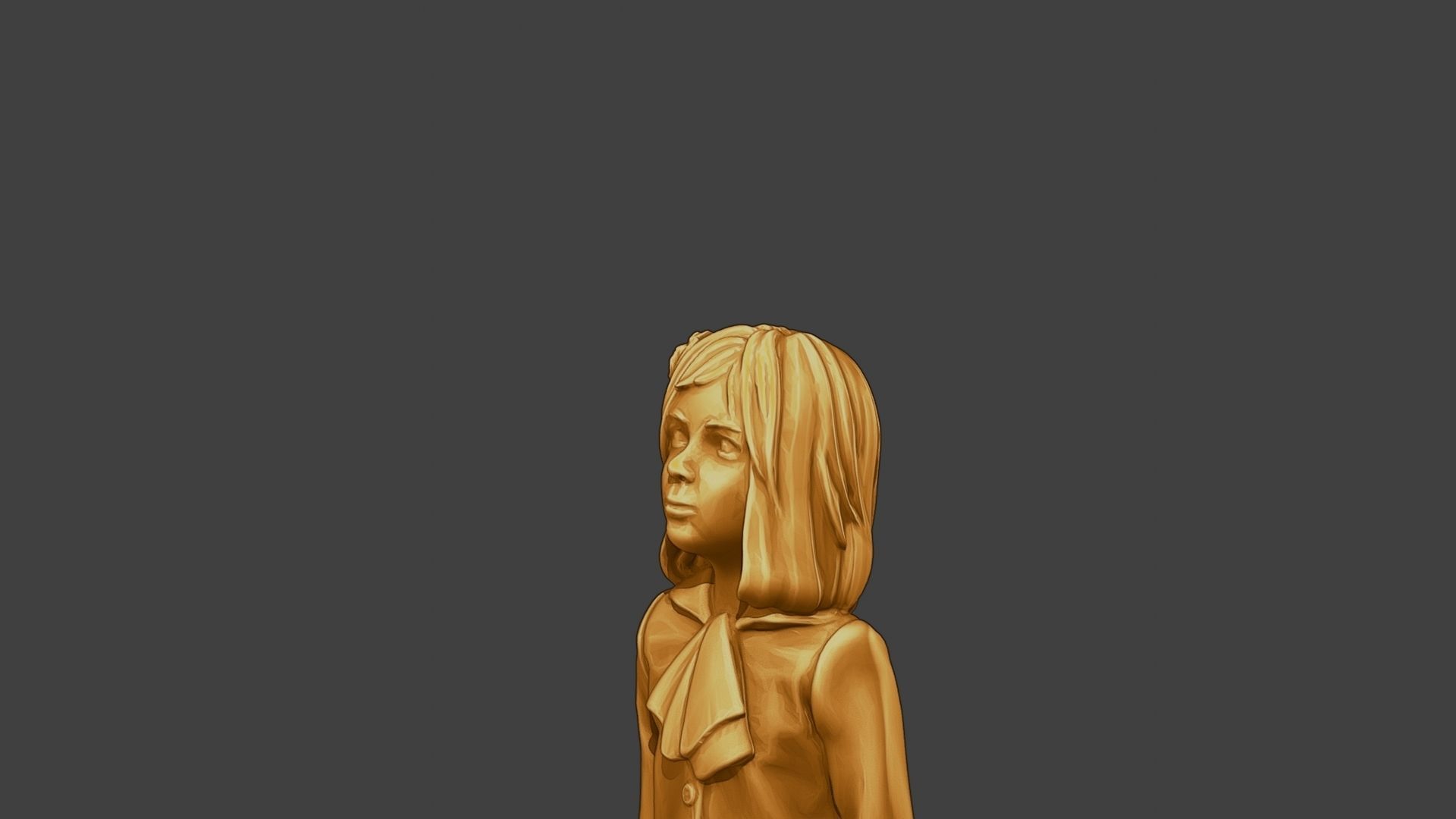 ww2 Casual Little Girl CLG1 001 3D print model_18