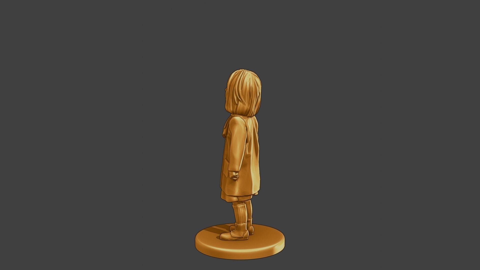 ww2 Casual Little Girl CLG1 001 3D print model_4