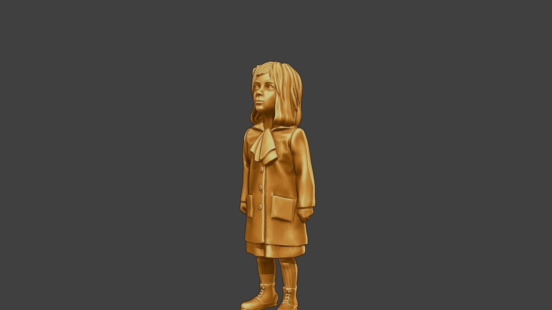 ww2 Casual Little Girl CLG1 001 3D print model_27