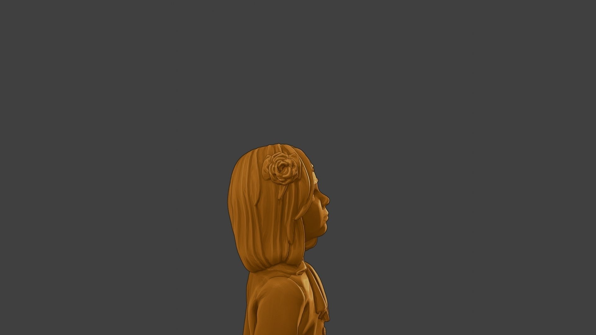 ww2 Casual Little Girl CLG1 001 3D print model_20
