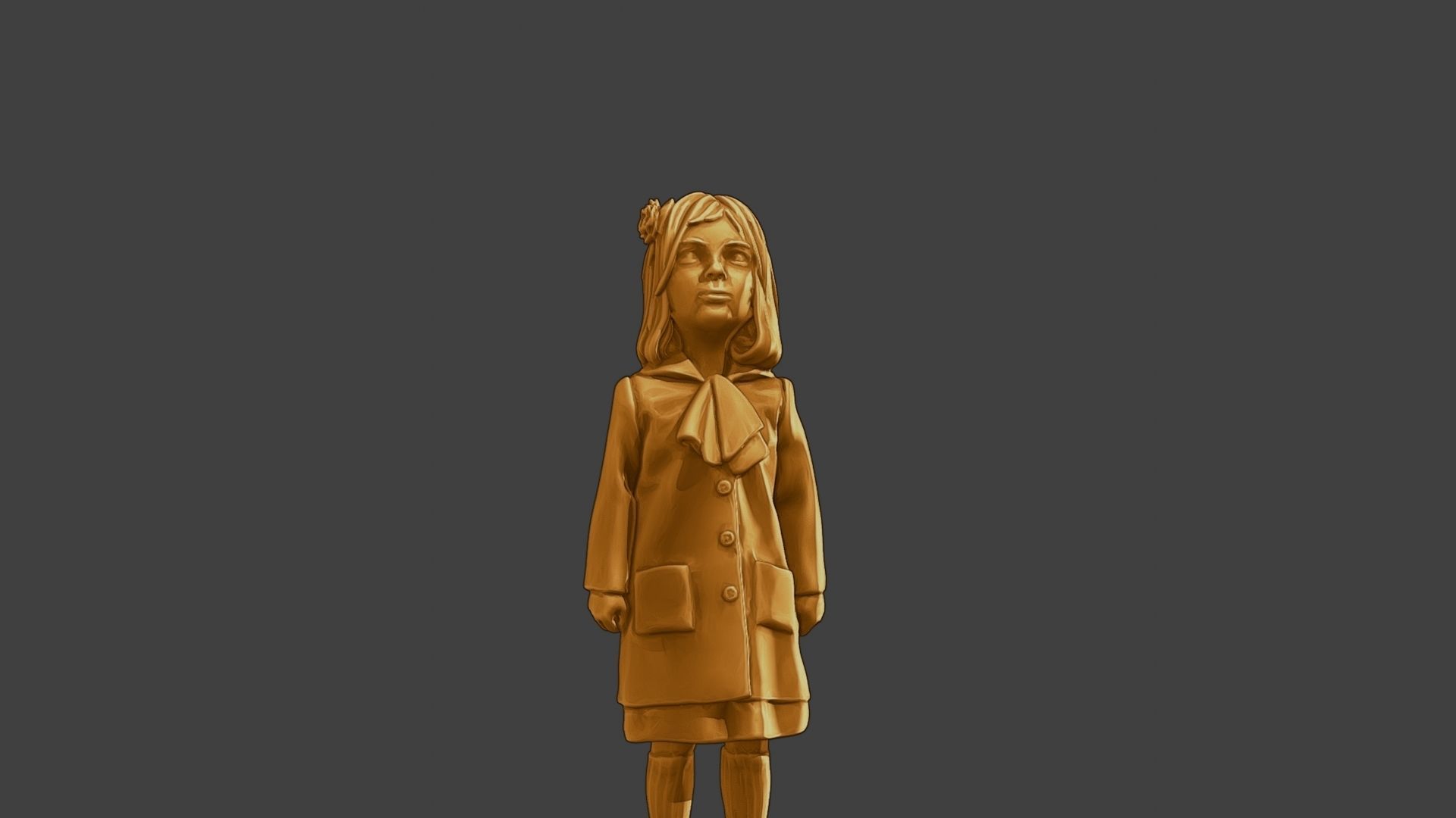 ww2 Casual Little Girl CLG1 001 3D print model_28