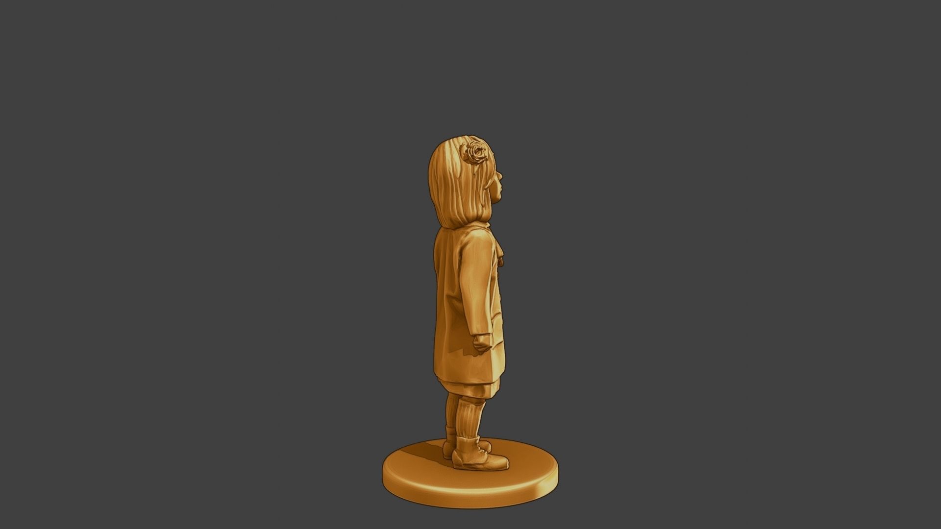 ww2 Casual Little Girl CLG1 001 3D print model_8