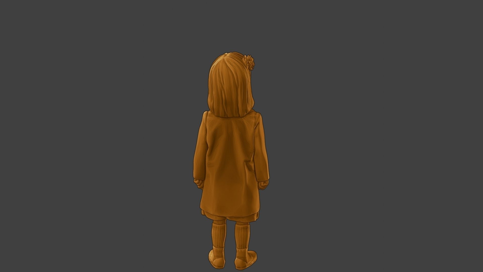 ww2 Casual Little Girl CLG1 001 3D print model_25