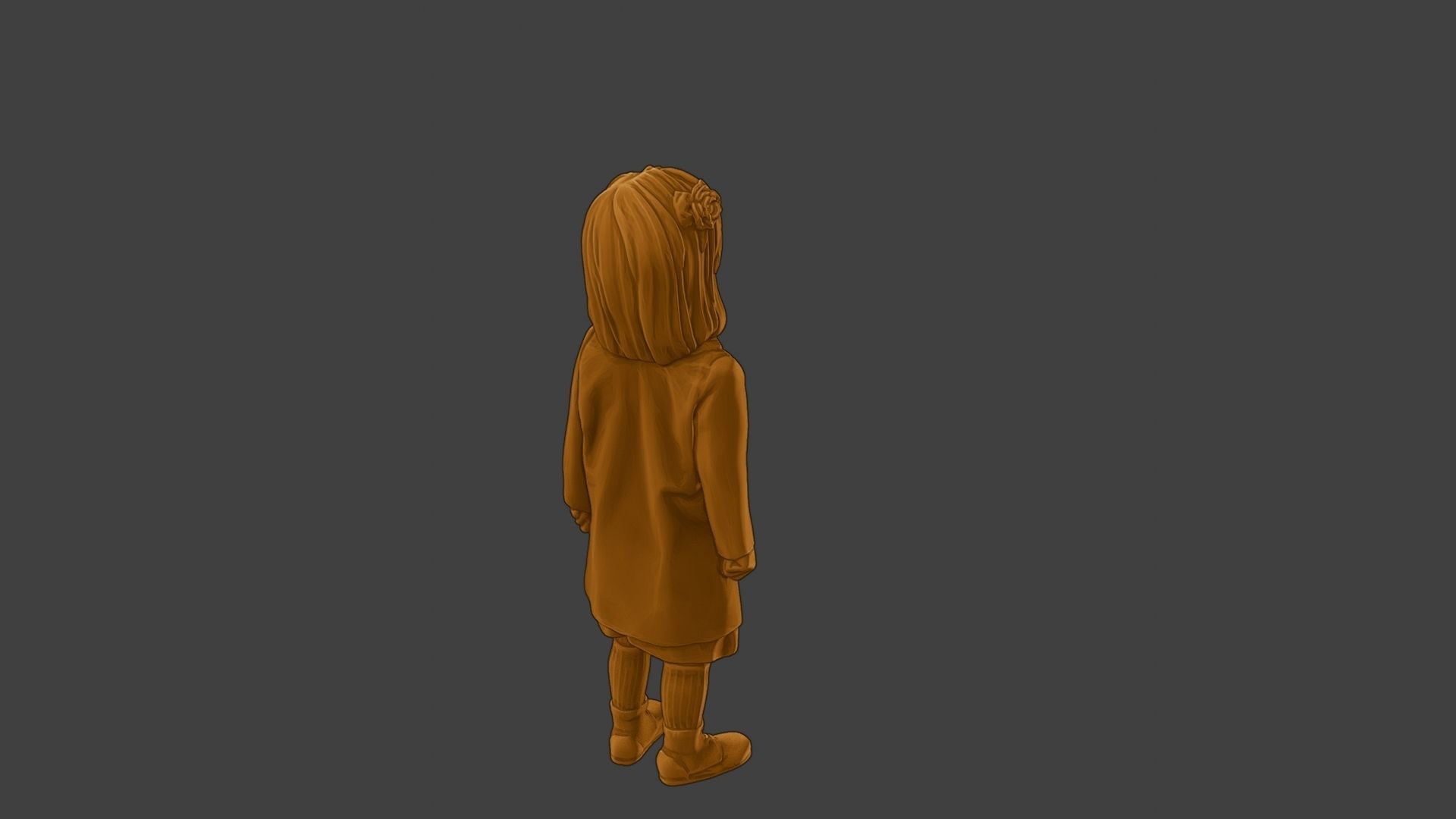 ww2 Casual Little Girl CLG1 001 3D print model_24