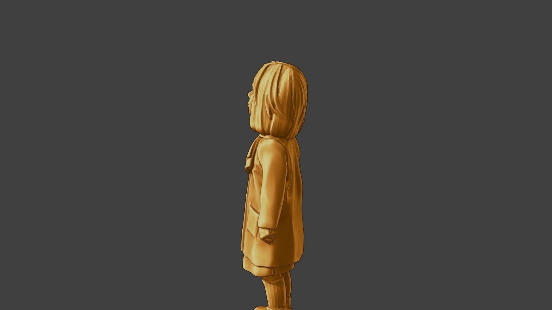 ww2 Casual Little Girl CLG1 001 3D print model_26