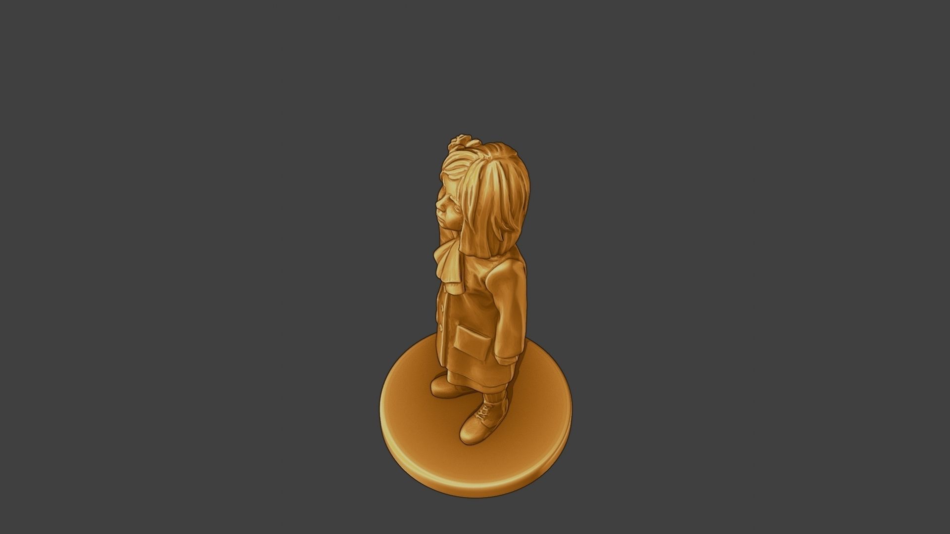 ww2 Casual Little Girl CLG1 001 3D print model_15