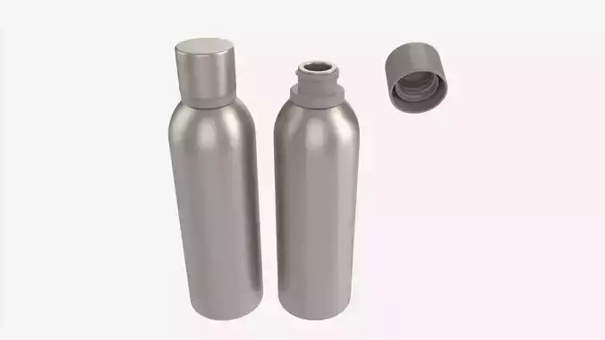 Metal Drink Bottle Mockup