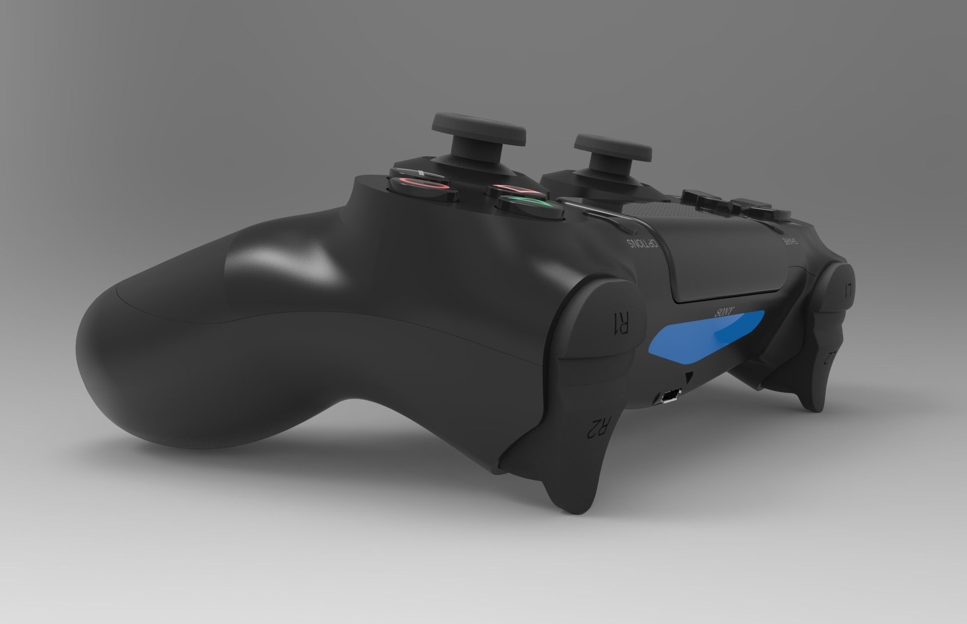 Model PS4 DUALSHOCK 4  Plus STL V2 Revised 3D print model_6