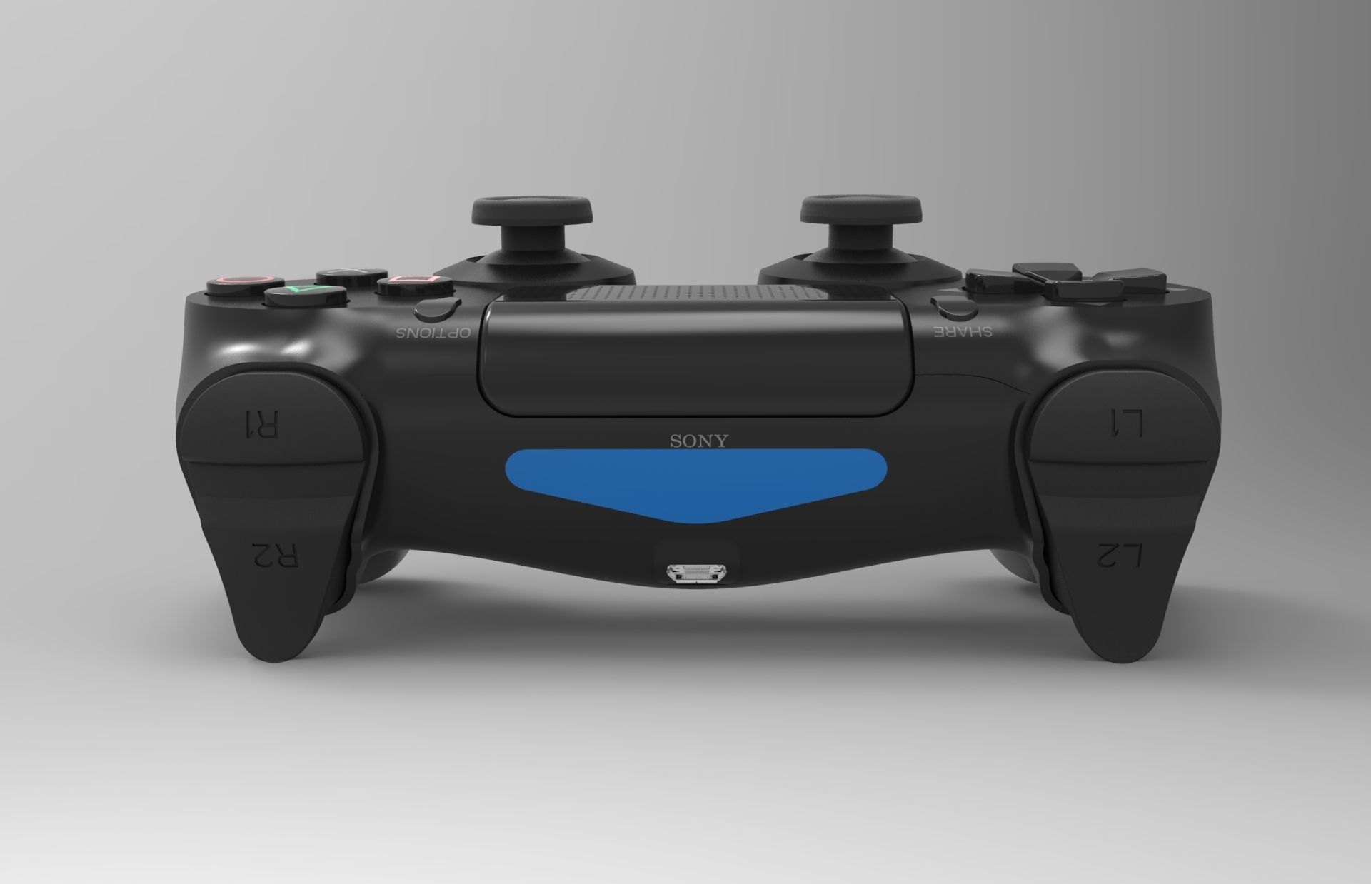 Model PS4 DUALSHOCK 4  Plus STL V2 Revised 3D print model_2