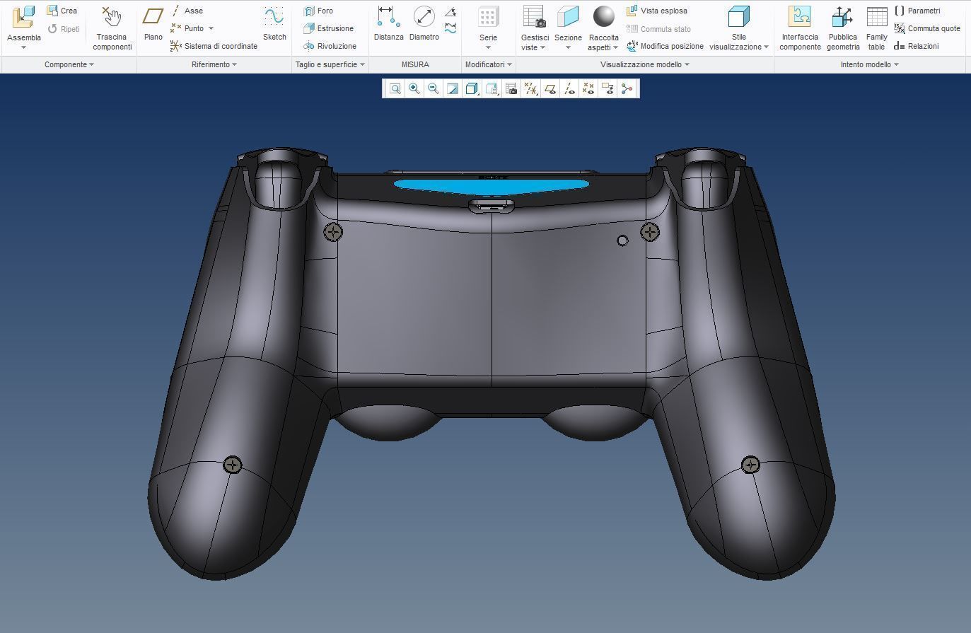 Model PS4 DUALSHOCK 4  Plus STL V2 Revised 3D print model_9