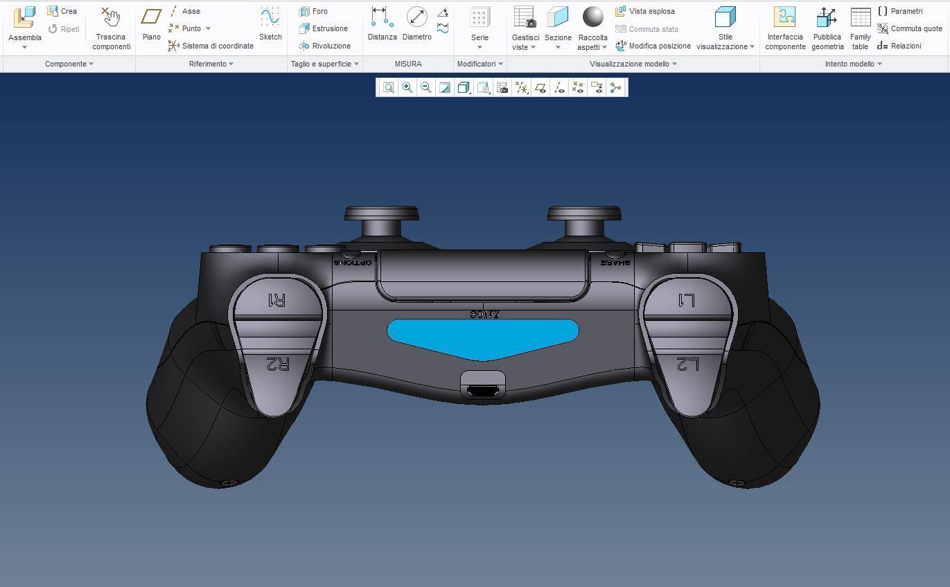Model PS4 DUALSHOCK 4  Plus STL V2 Revised 3D print model_8
