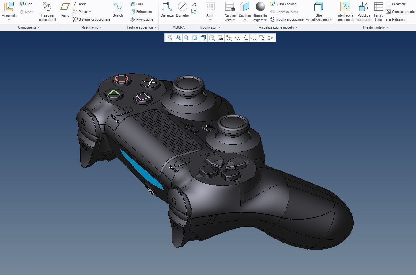 Model PS4 DUALSHOCK 4  Plus STL V2 Revised 3D print model_7