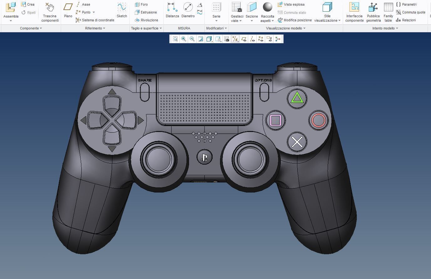 Model PS4 DUALSHOCK 4  Plus STL V2 Revised 3D print model_12