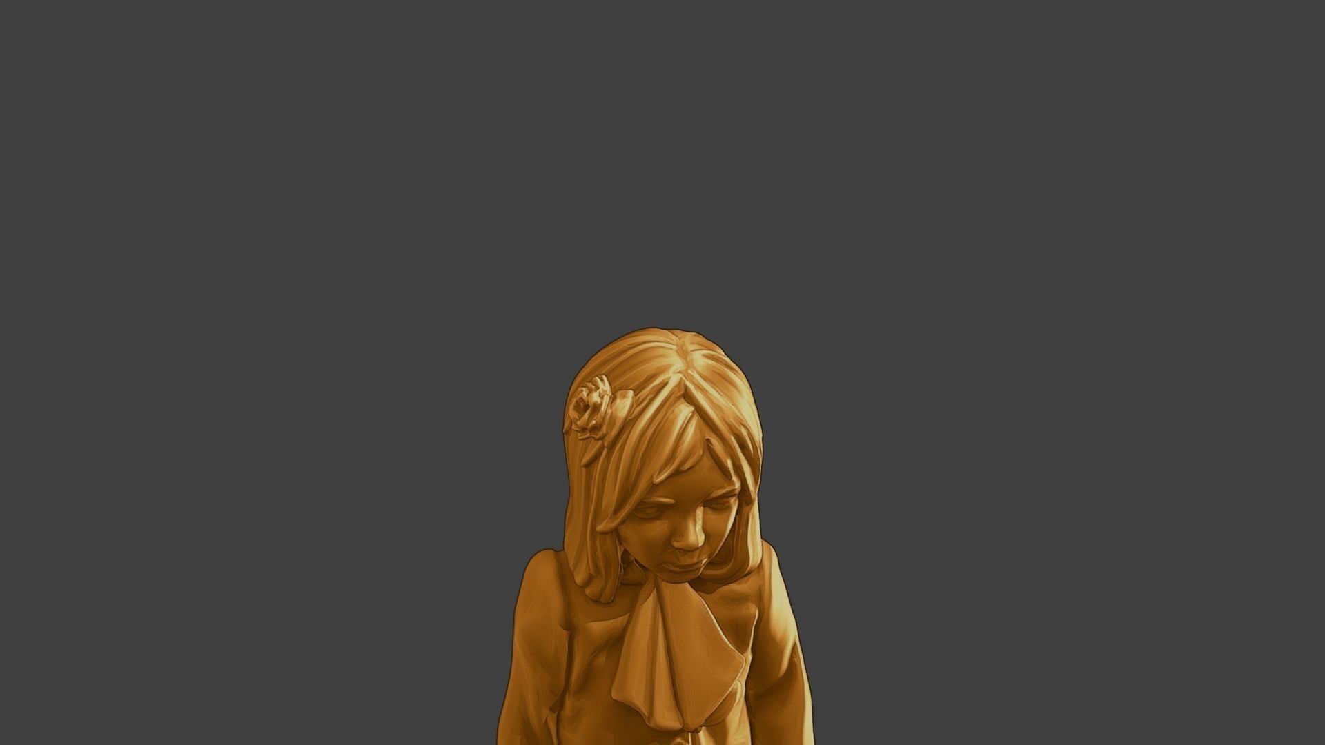 ww2 Casual Little Girl CLG1 002 3D print model_19