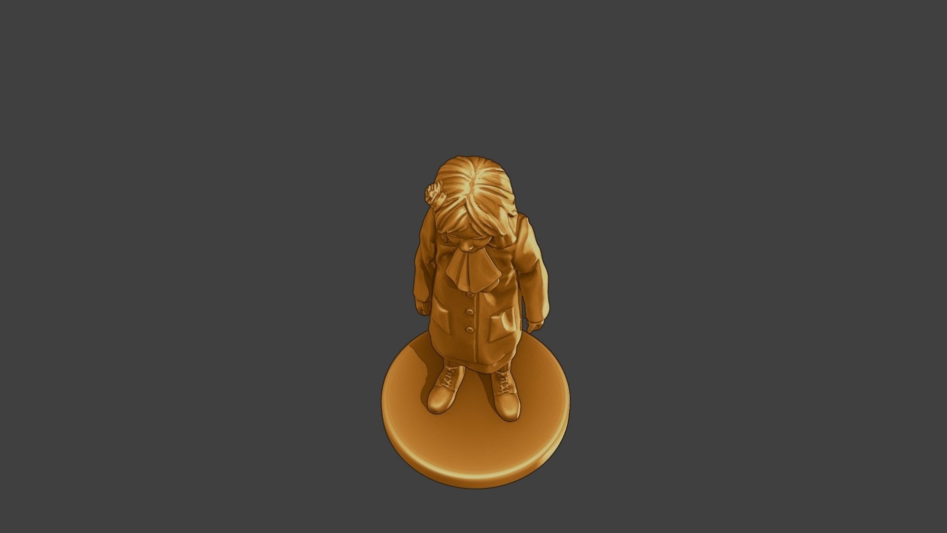 ww2 Casual Little Girl CLG1 002 3D print model_14