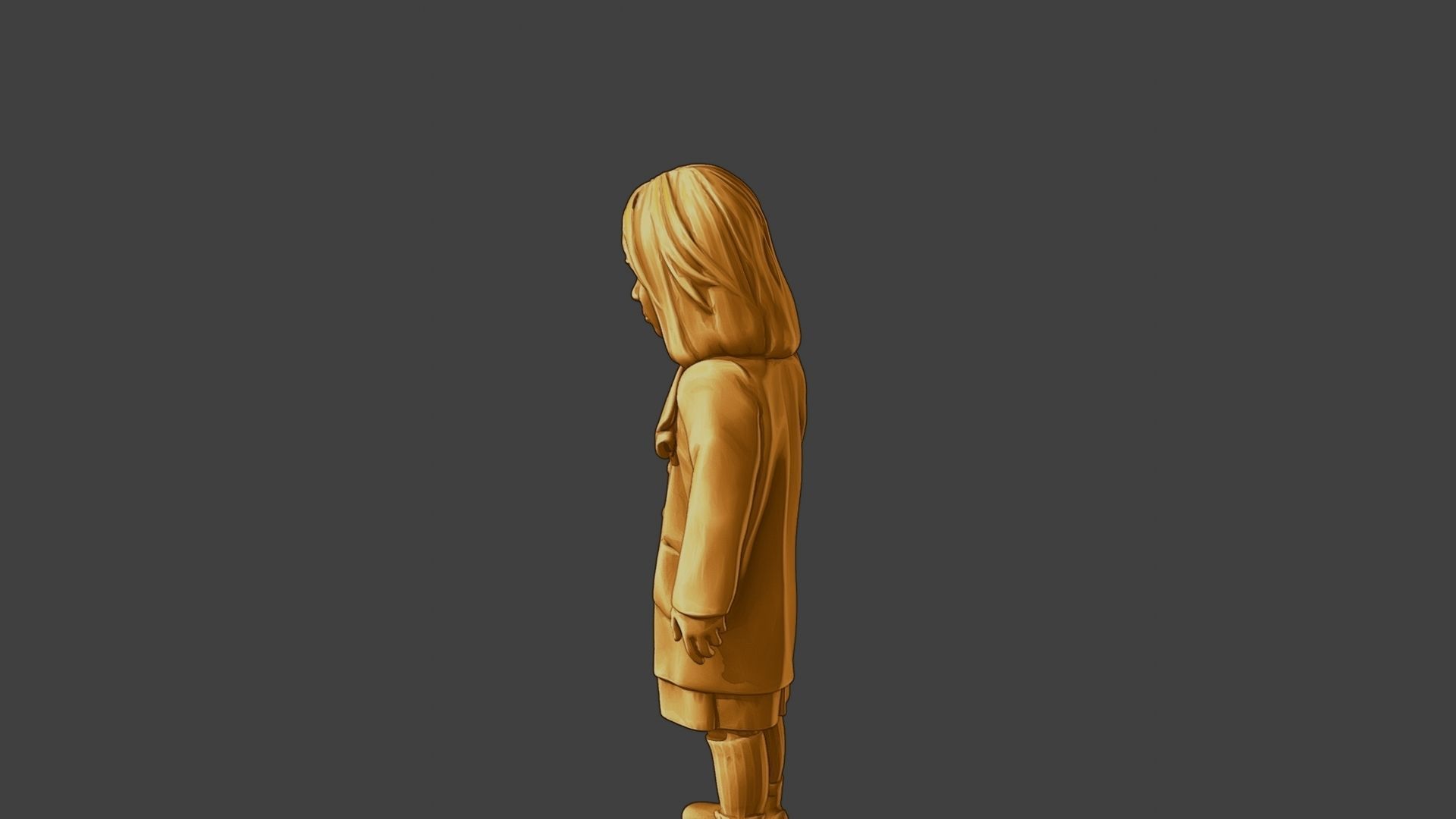 ww2 Casual Little Girl CLG1 002 3D print model_26