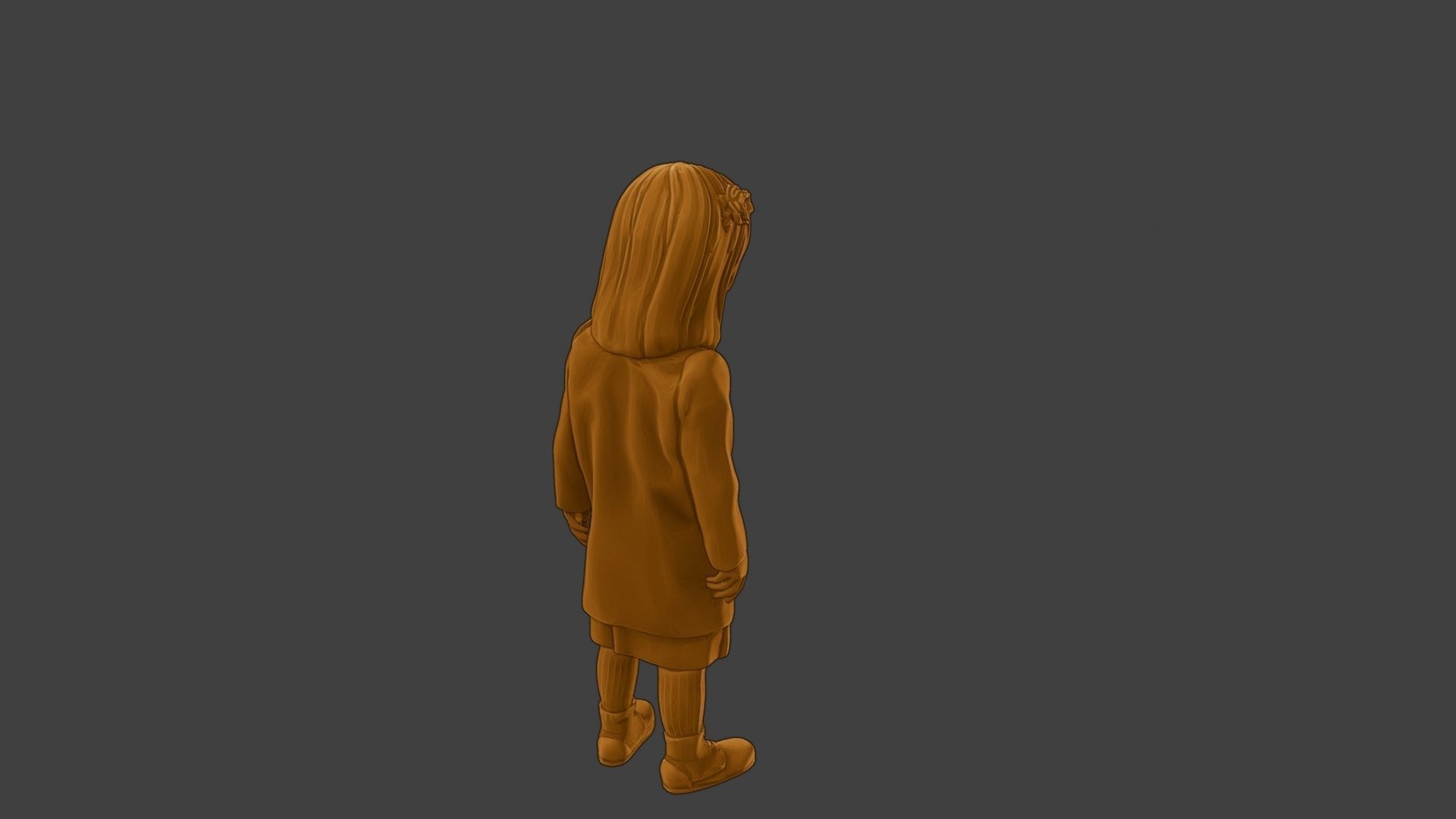 ww2 Casual Little Girl CLG1 002 3D print model_24