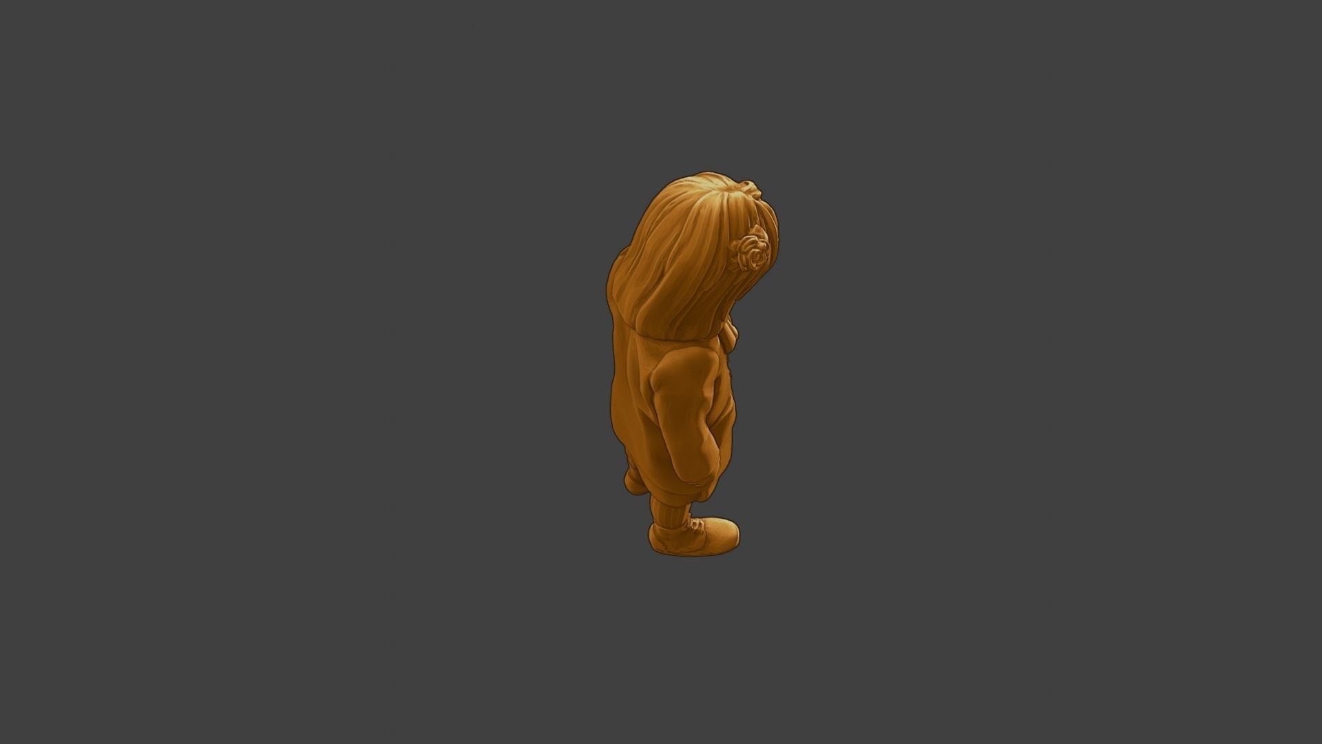 ww2 Casual Little Girl CLG1 002 3D print model_23