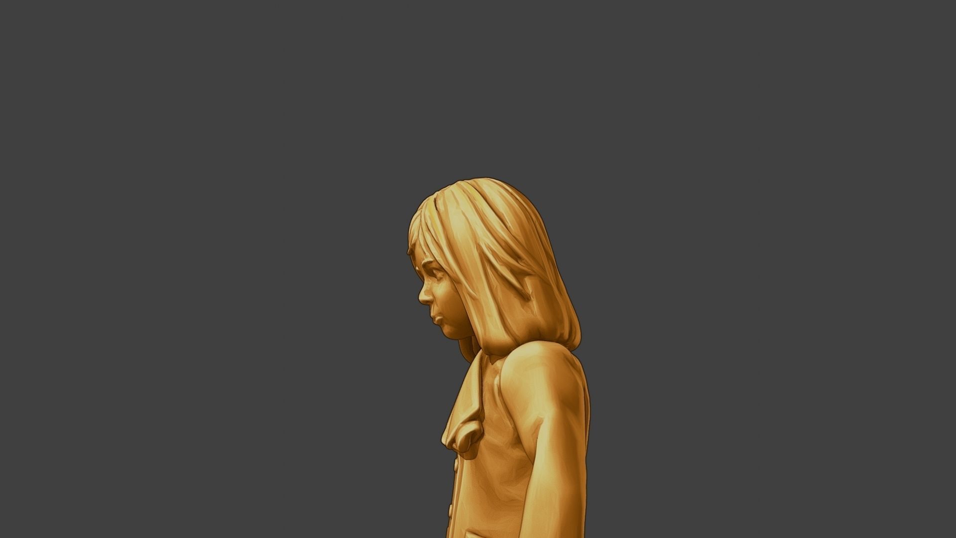 ww2 Casual Little Girl CLG1 002 3D print model_17