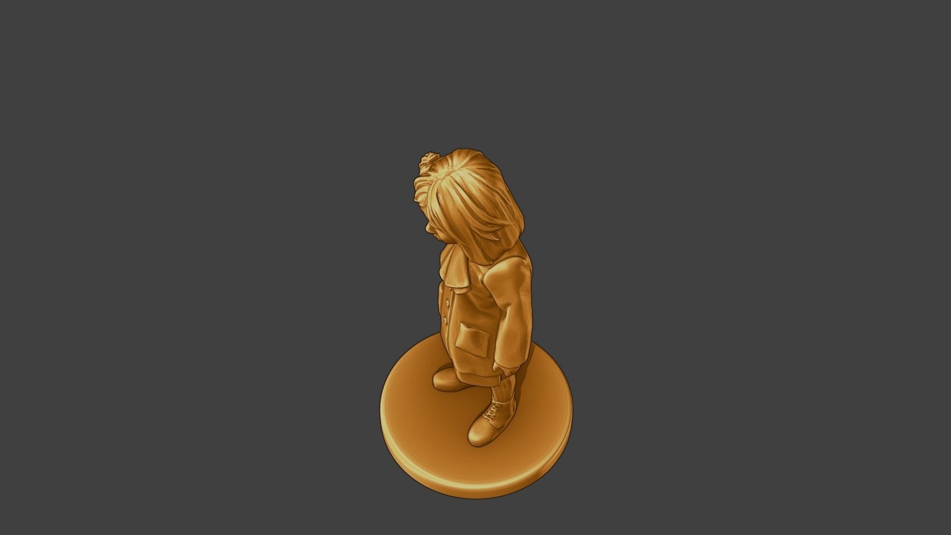 ww2 Casual Little Girl CLG1 002 3D print model_15