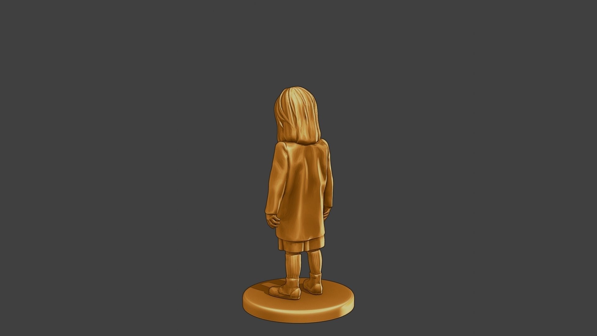 ww2 Casual Little Girl CLG1 002 3D print model_5