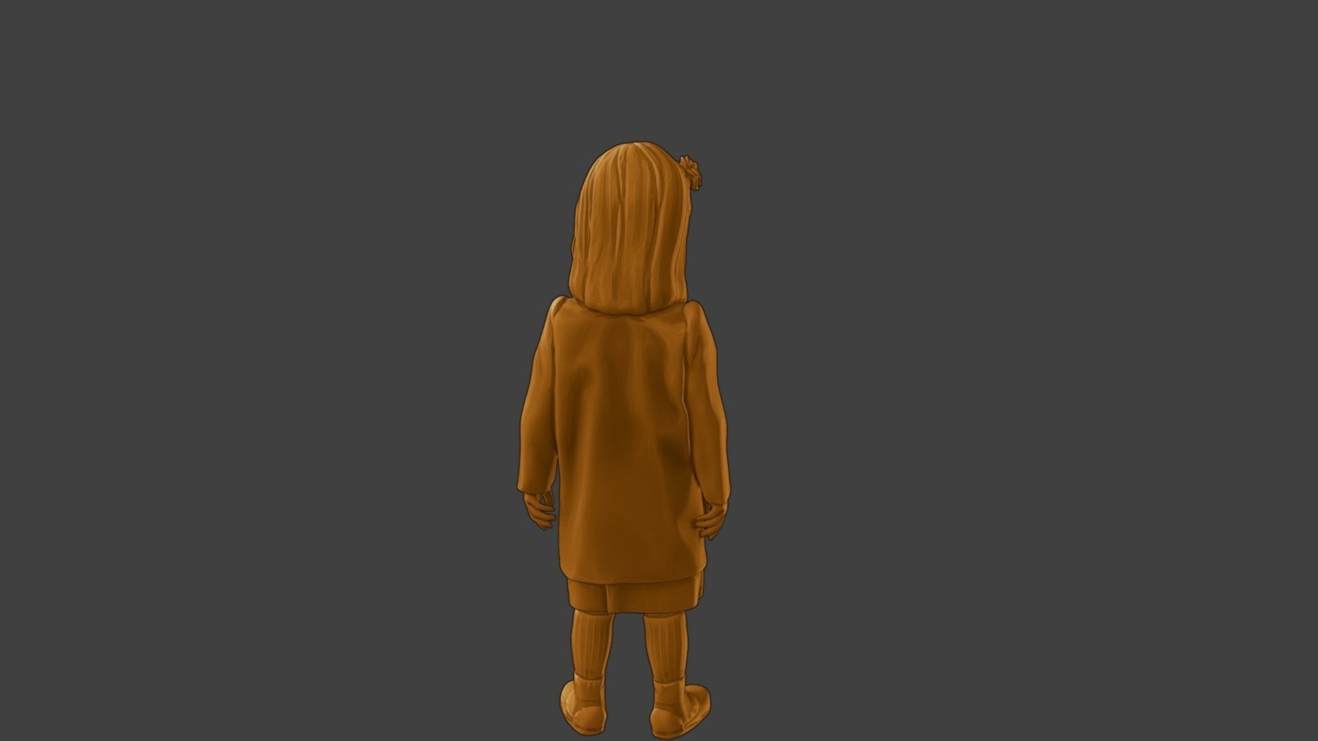 ww2 Casual Little Girl CLG1 002 3D print model_25