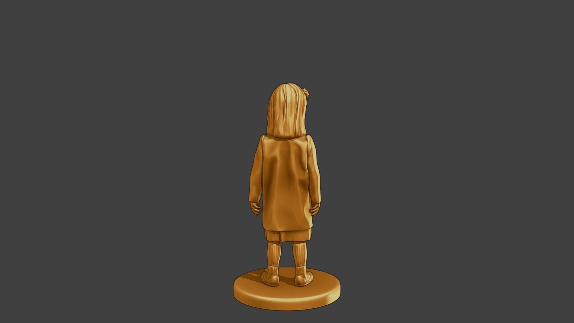ww2 Casual Little Girl CLG1 002 3D print model_6