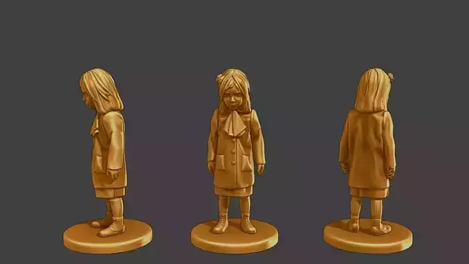 ww2 Casual Little Girl CLG1 002 3D print model