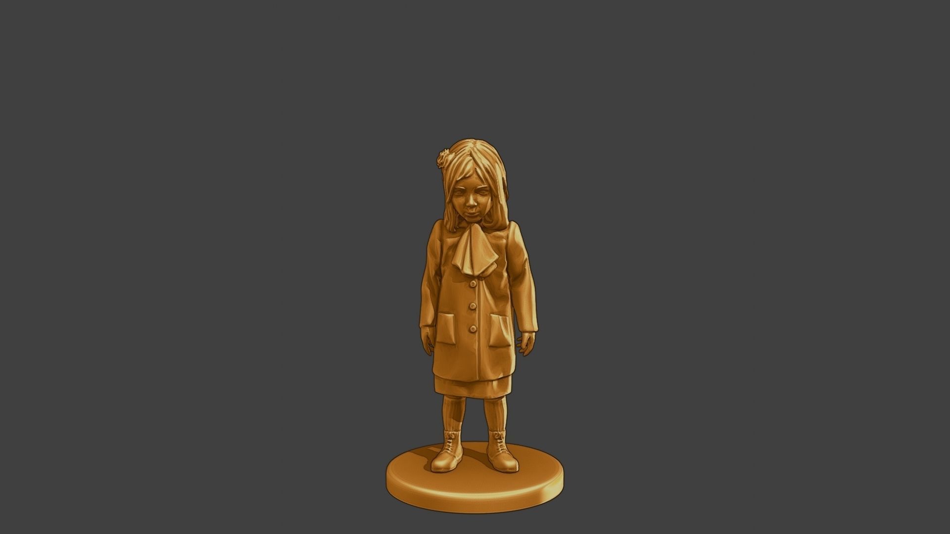 ww2 Casual Little Girl CLG1 002 3D print model_11