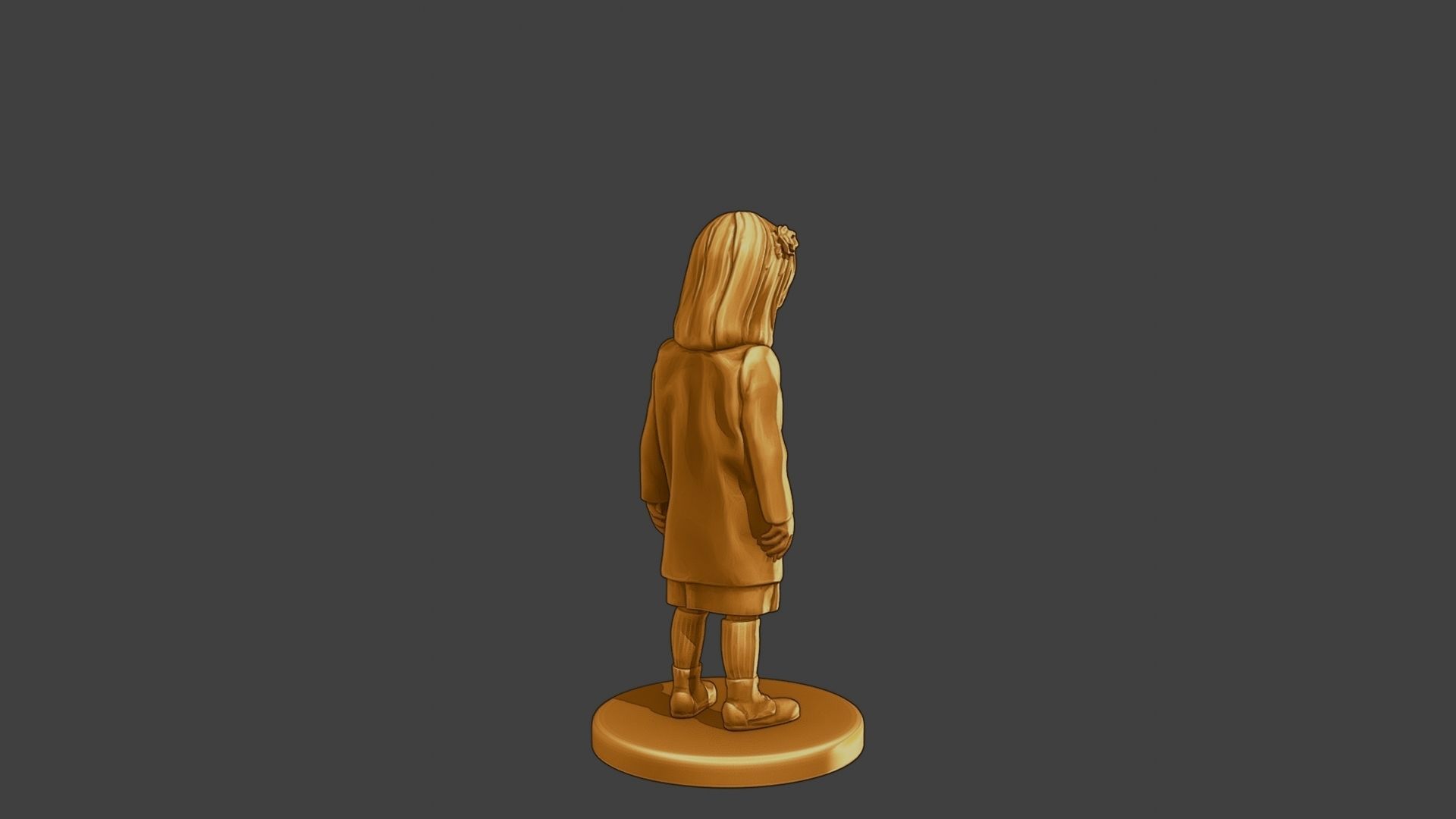 ww2 Casual Little Girl CLG1 002 3D print model_7