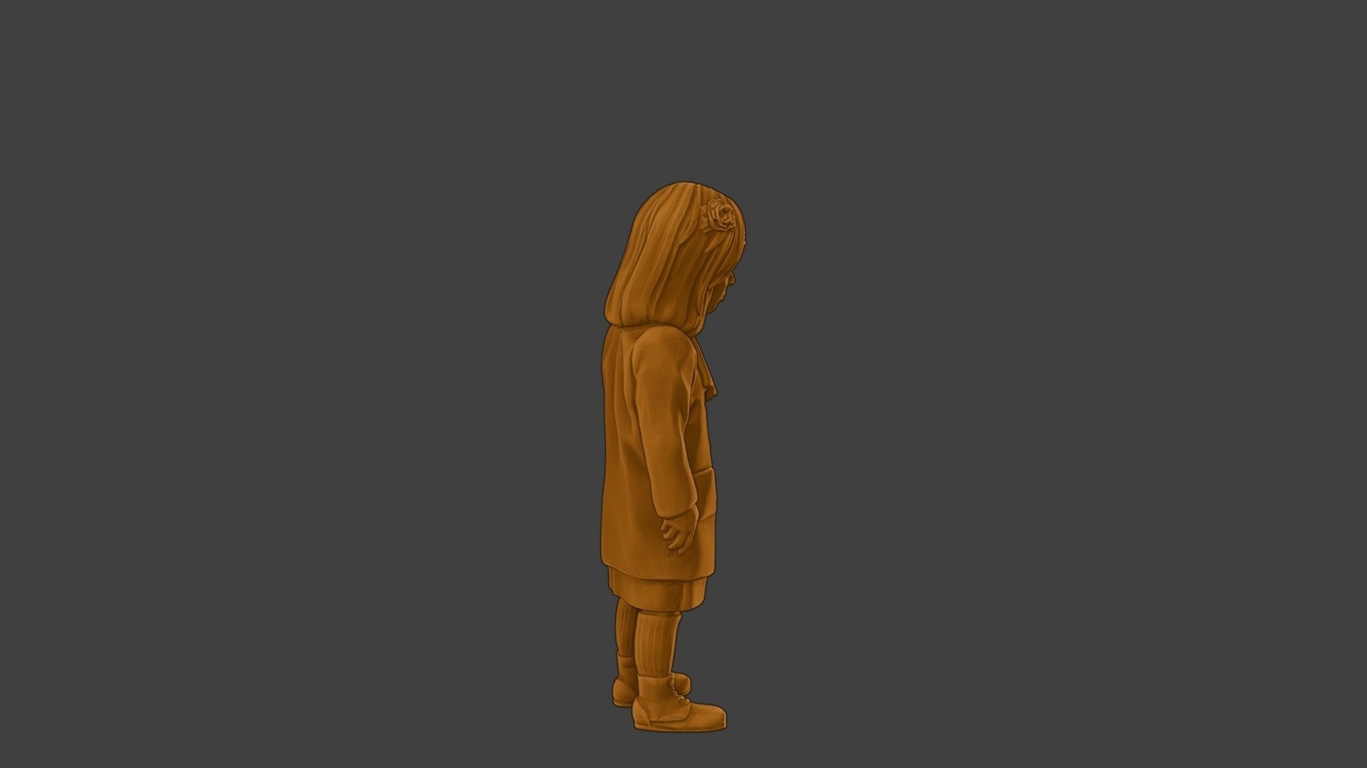 ww2 Casual Little Girl CLG1 002 3D print model_31