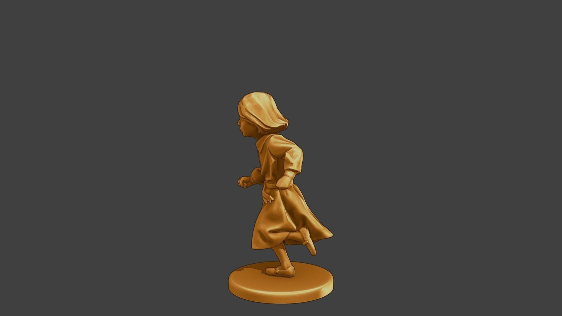 ww2 Casual Little Girl CLG1 003 3D print model_4