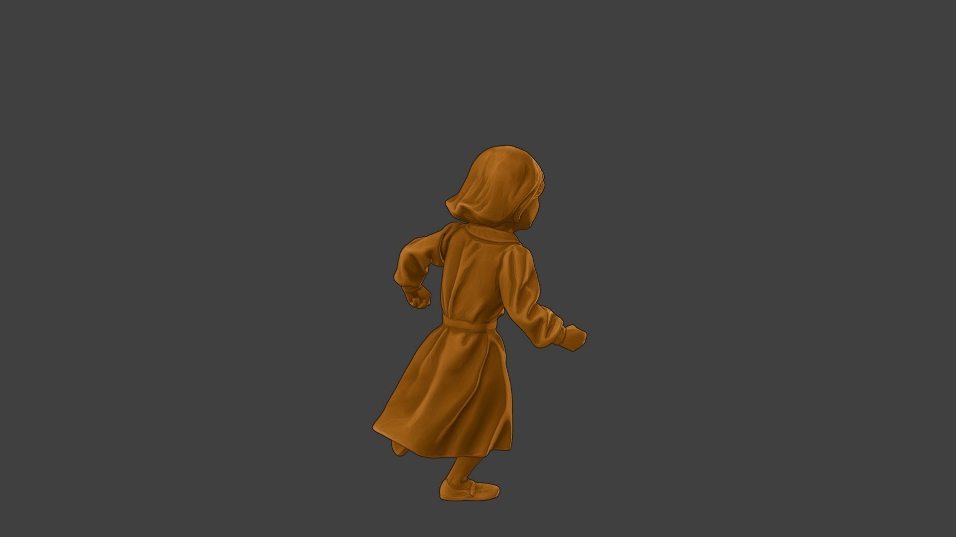 ww2 Casual Little Girl CLG1 003 3D print model_31