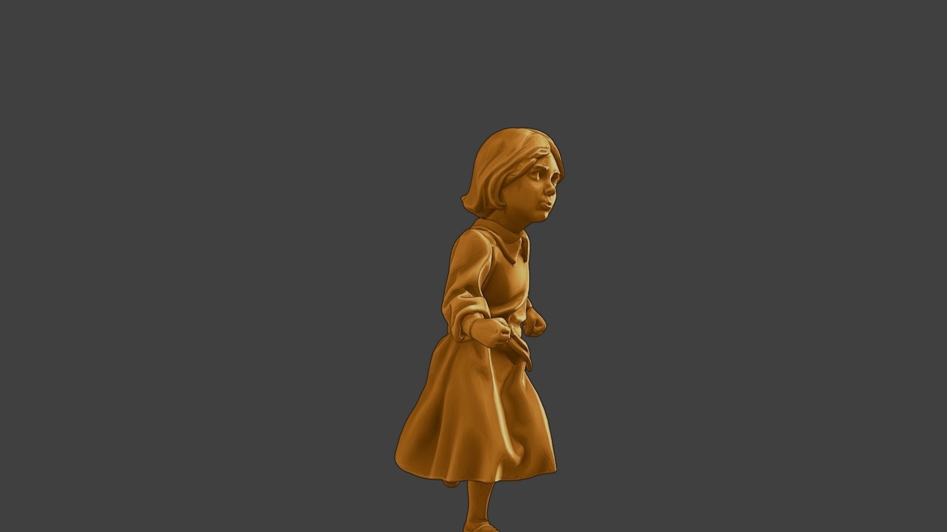 ww2 Casual Little Girl CLG1 003 3D print model_13