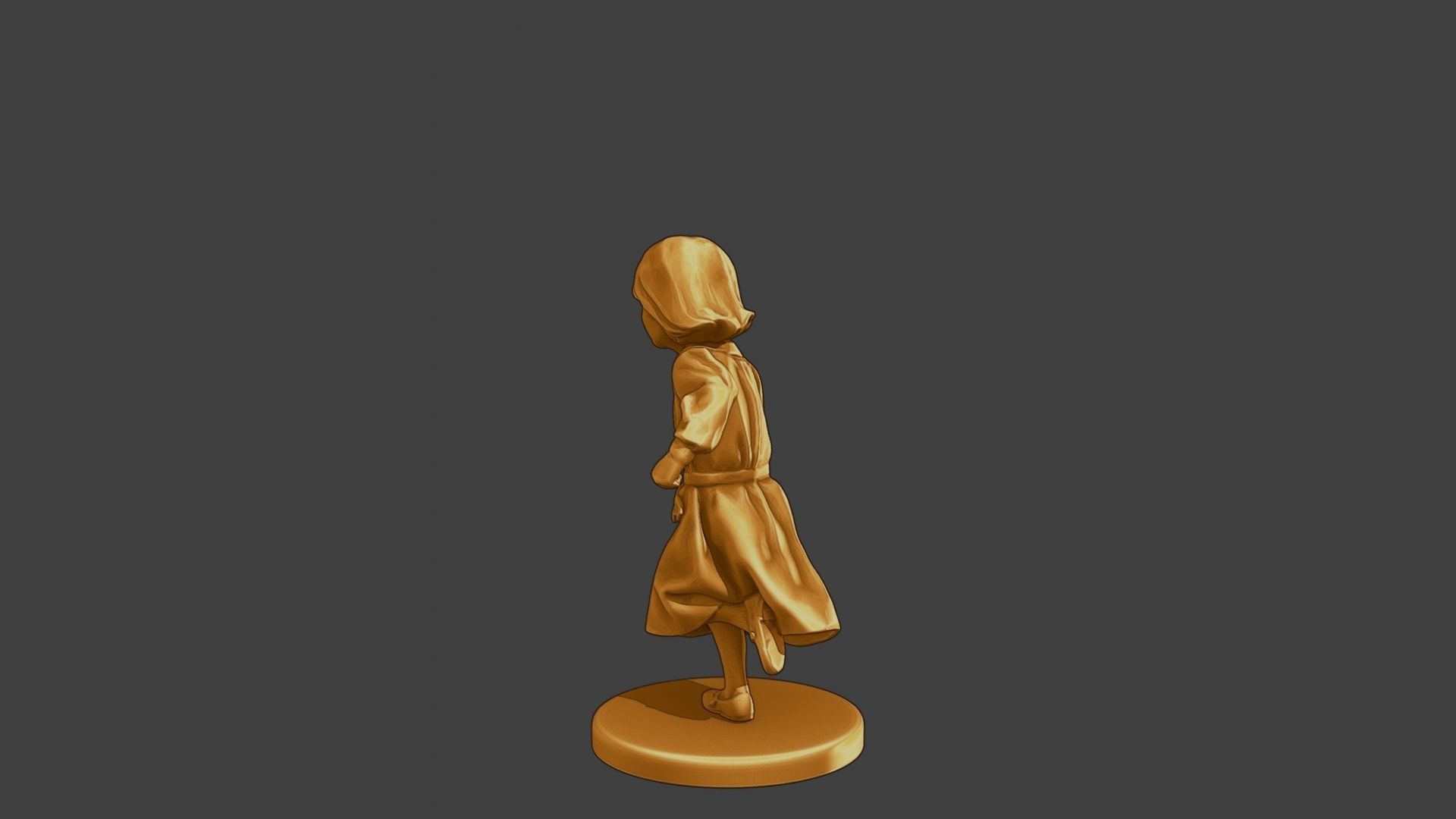ww2 Casual Little Girl CLG1 003 3D print model_5