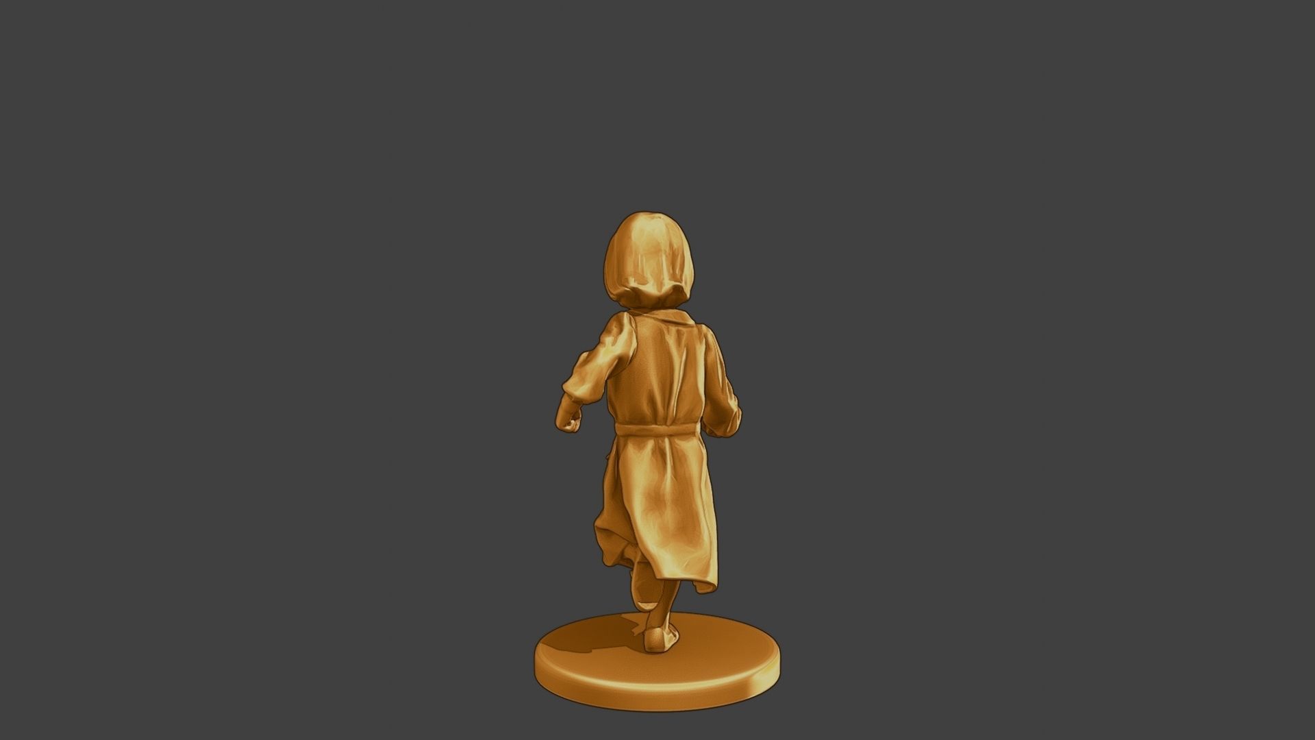 ww2 Casual Little Girl CLG1 003 3D print model_6