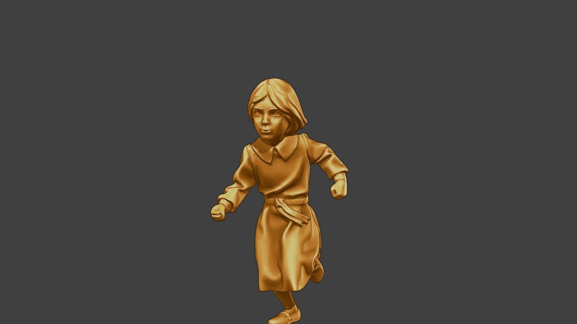 ww2 Casual Little Girl CLG1 003 3D print model_27