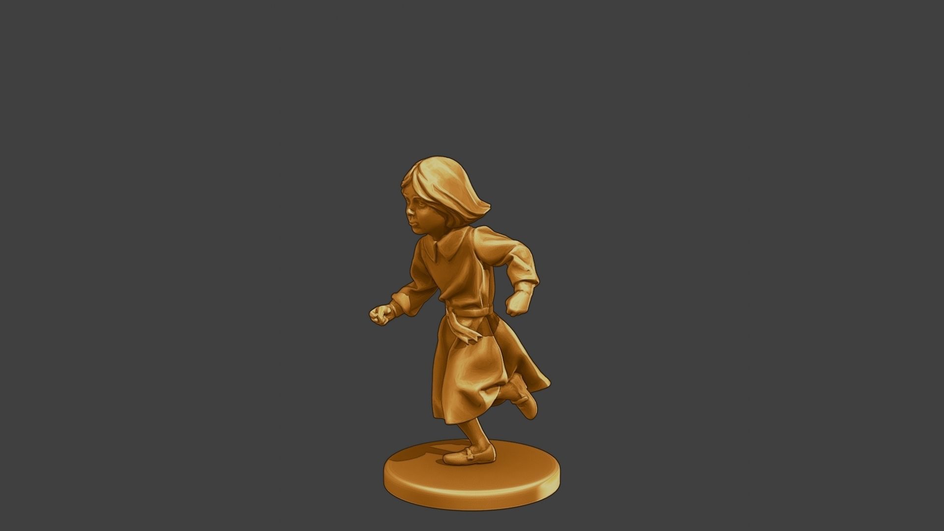 ww2 Casual Little Girl CLG1 003 3D print model_3
