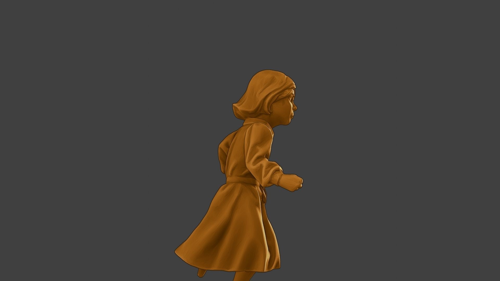ww2 Casual Little Girl CLG1 003 3D print model_29