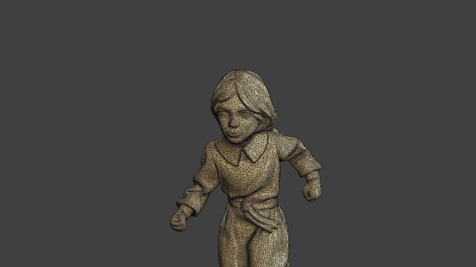 ww2 Casual Little Girl CLG1 003 3D print model_12