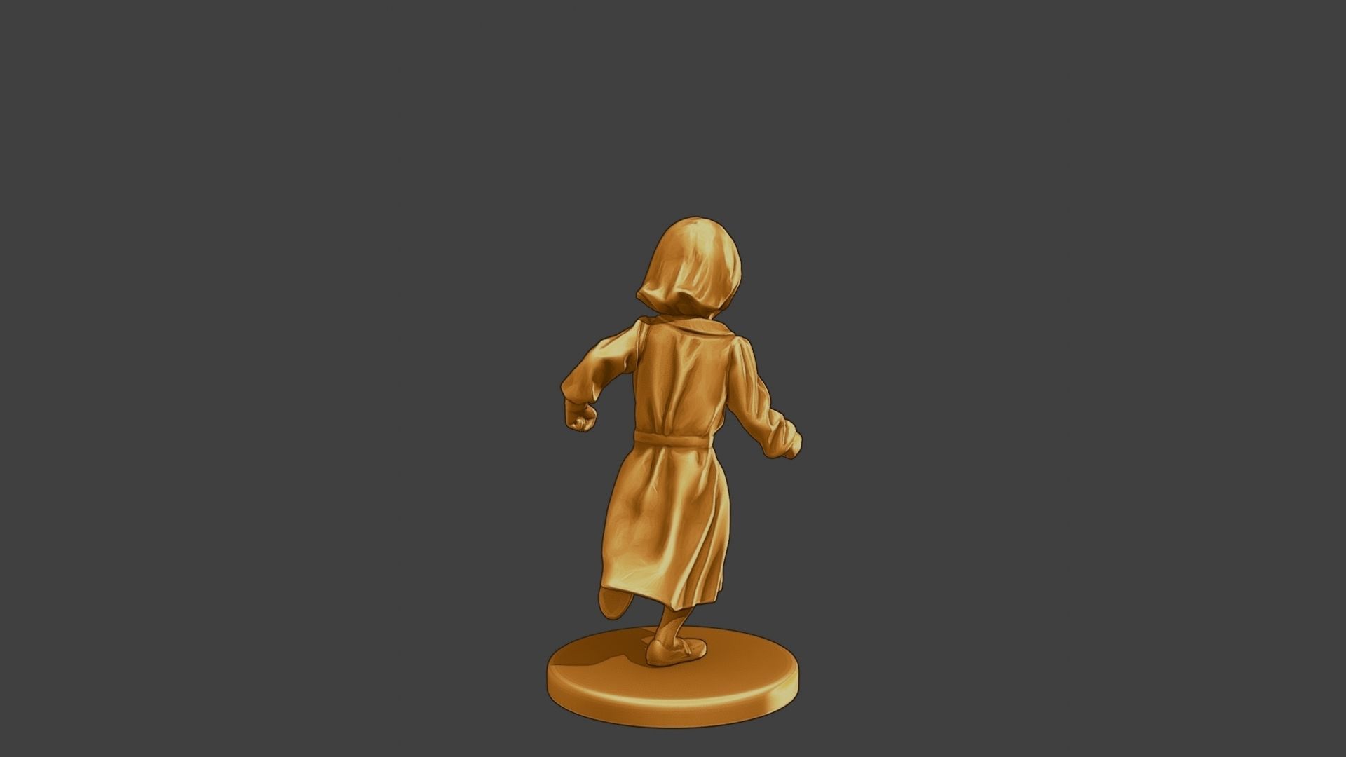 ww2 Casual Little Girl CLG1 003 3D print model_7