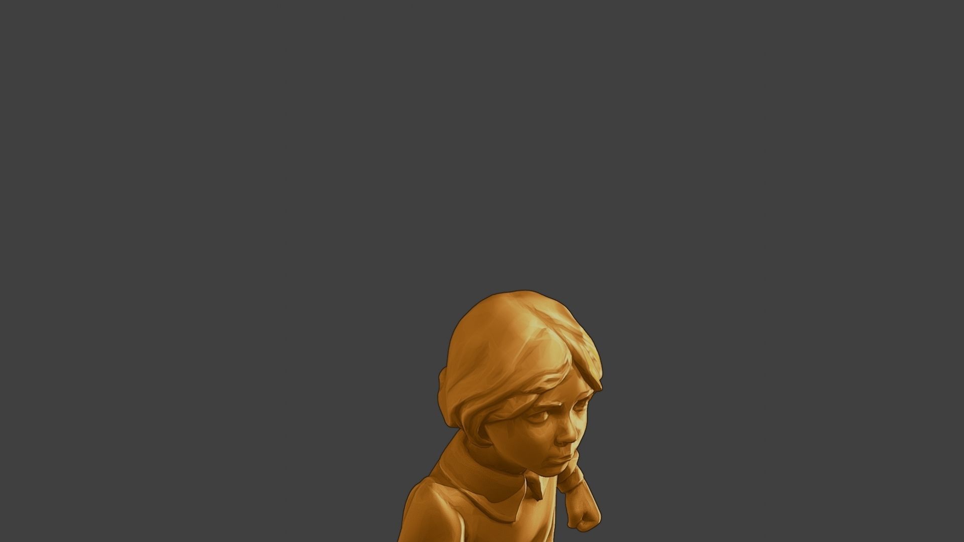 ww2 Casual Little Girl CLG1 003 3D print model_19