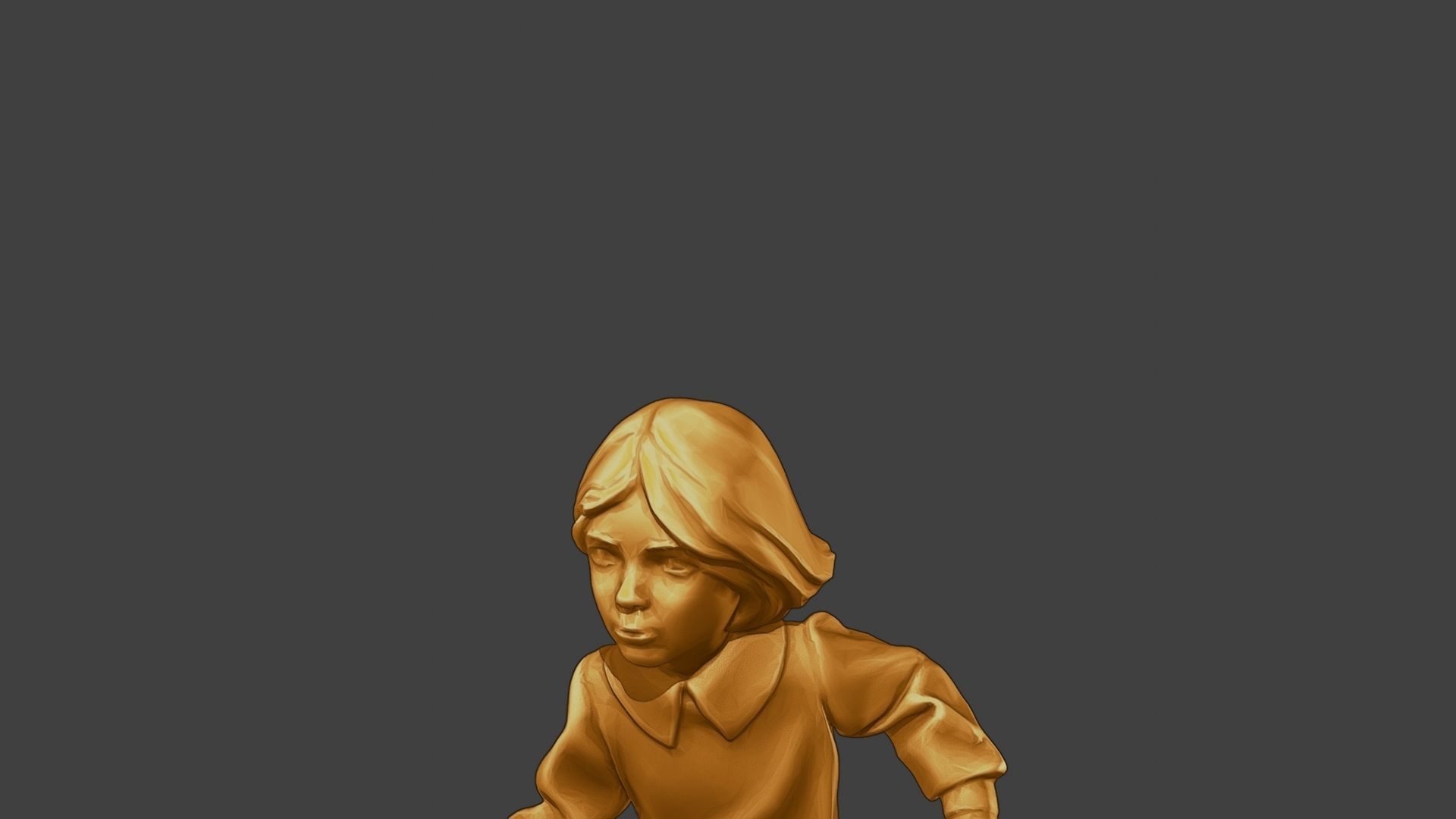 ww2 Casual Little Girl CLG1 003 3D print model_18
