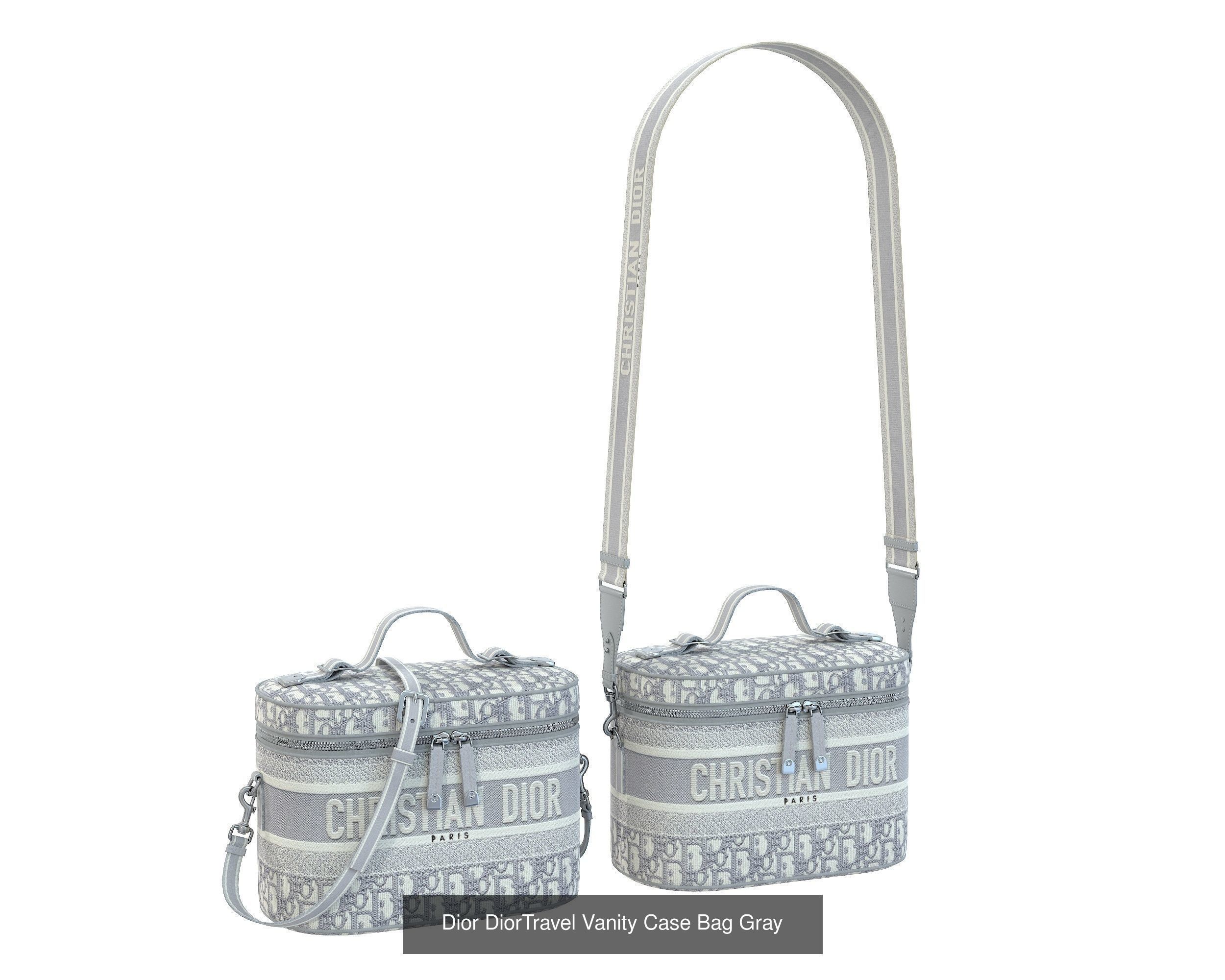 Dior DiorTravel Vanity Case Bag 3D Model Collection_4