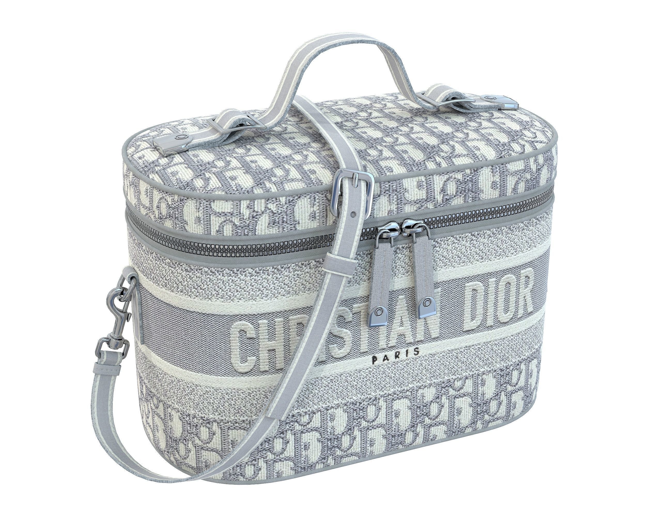 Dior DiorTravel Vanity Case Bag 3D Model Collection_20